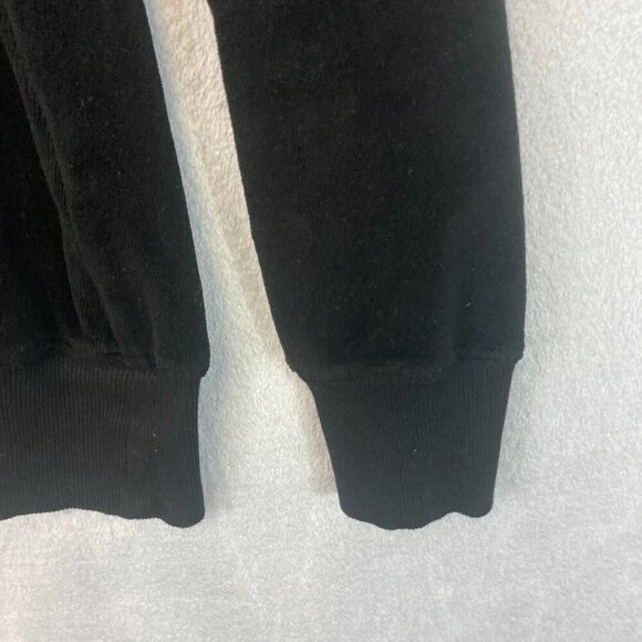 WILT Slouchy Velour Cardigan Sweater Black Womens XS Velour Made In USA Boxy - Picture 7 of 12